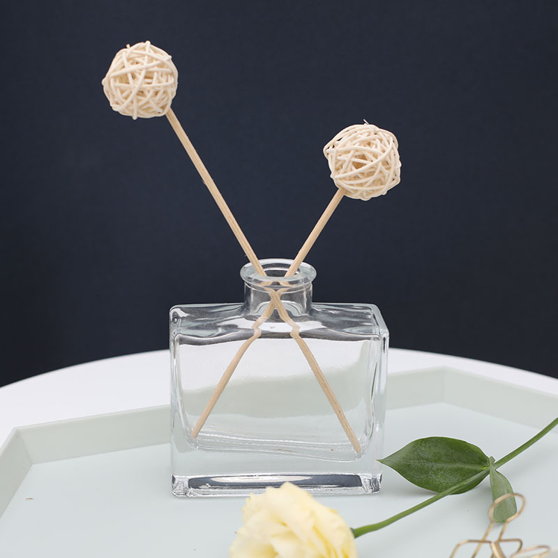 Home Decoration Aroma Reed Diffuzer Bottle Clear Glass Essential Oil Diffuser