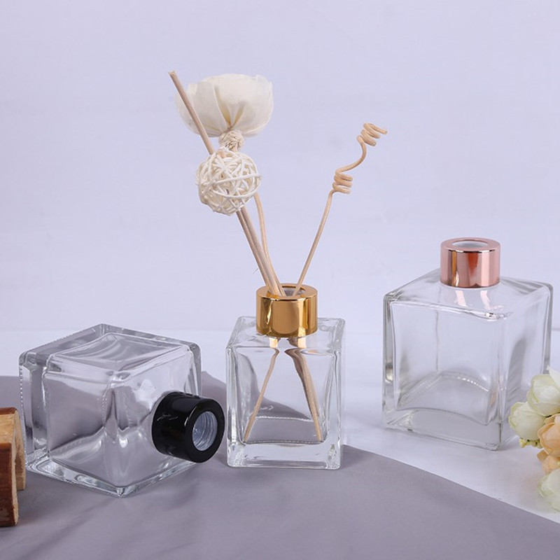 Home Decoration Aroma Reed Diffuzer Bottle Clear Glass Essential Oil Diffuser