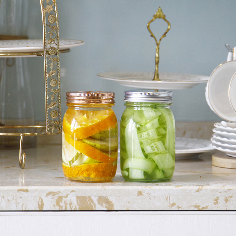 Home Food Packaging Large Glass Pickles Jars For Cucumber