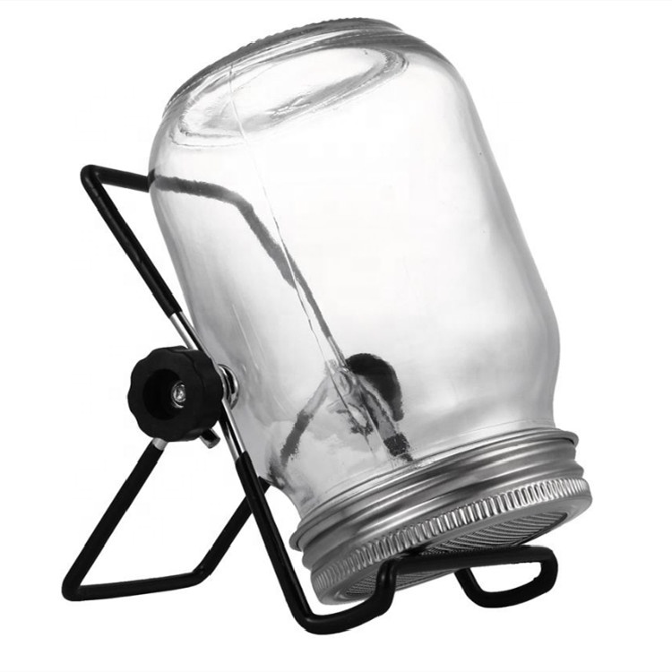 Home Kitchen Glass Soybean Seed Sprouting Mason Jar Kit Set with Stand