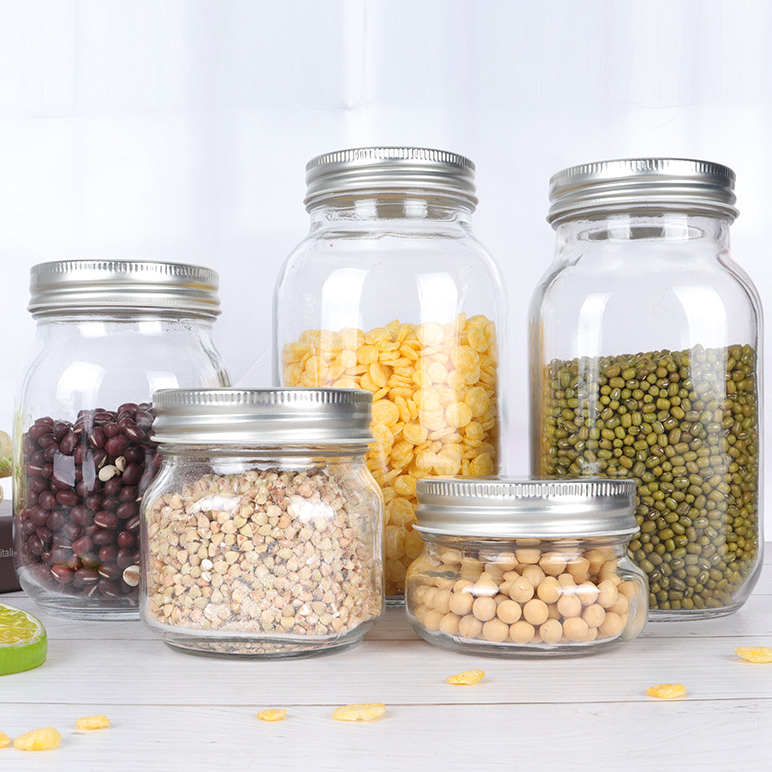 Home Kitchen Honey Glass Bottles Sealed Container Multi-functional Storage Bottle