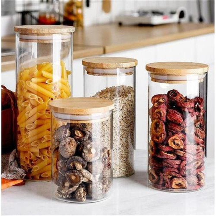 Home Kitchen use hot selling transparent borosilicate glass torage container
