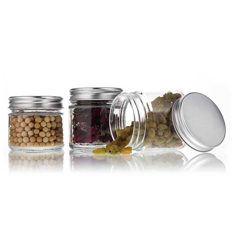 Home Storage 100ml 150ml 170ml 200ml 220ml 250ml 300ml 380ml 500ml Clear Mason Jar Glass With Lid For Canning Food Jam