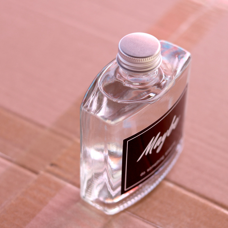 Honest suppliers square glass bottle, glass bottle for milk