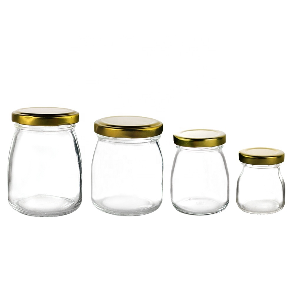 Honey Bee Storage Jars with Lid Factory Direct Supply Unique 50ml 100ml 200ml Glass Food Eco-friendly Storage Bottles