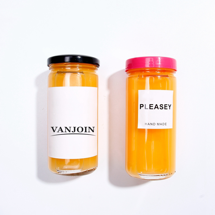 Honey Canning glass jars 125g 285g Round Shape Jelly Muth Honey Jars for Food Storage Packaging  with Metal Lids