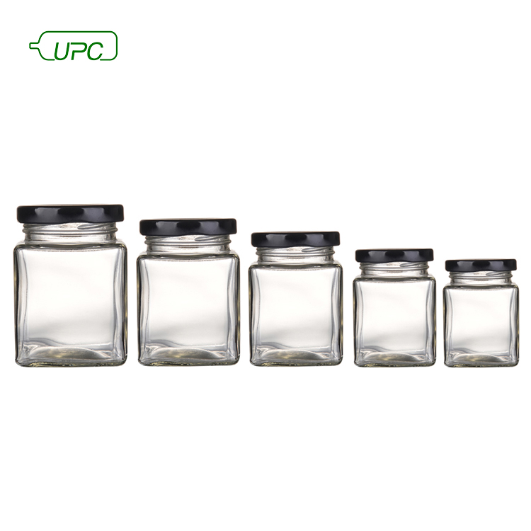 Honey Jar 30ml/45ml/85ml/100ml/180ml/280ml/380ml/500ml Clear Honey Glass or Glass Screw Cap Juice Hot Stamping Candy