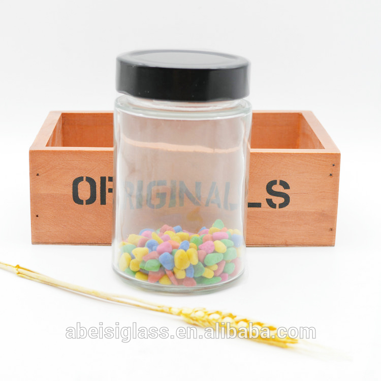 Honey Jar Glass Jam Jar with Deep Twist Off Lids