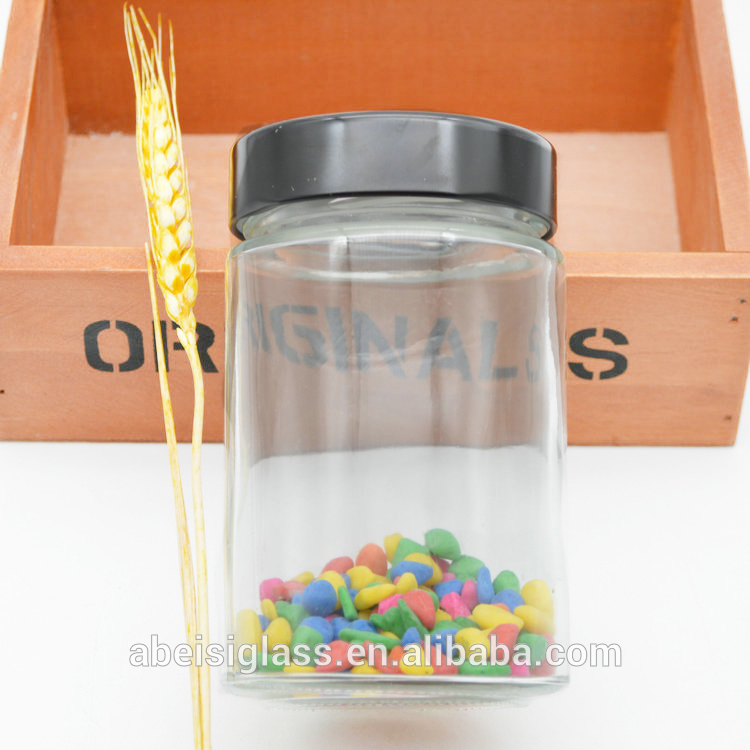 Honey Jar Glass Jam Jar with Deep Twist Off Lids