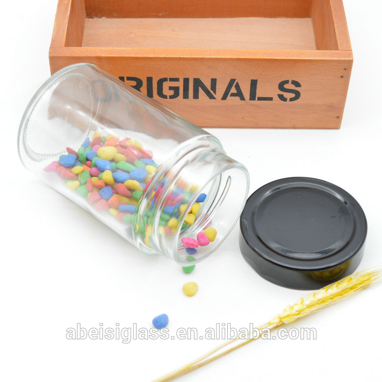 Honey Jar Glass Jam Jar with Deep Twist Off Lids
