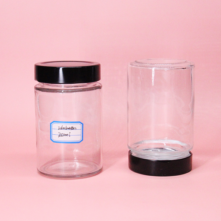 Honey Packaging Jar 314ml Wide Mouth Glass Jar with 70mm metal lids