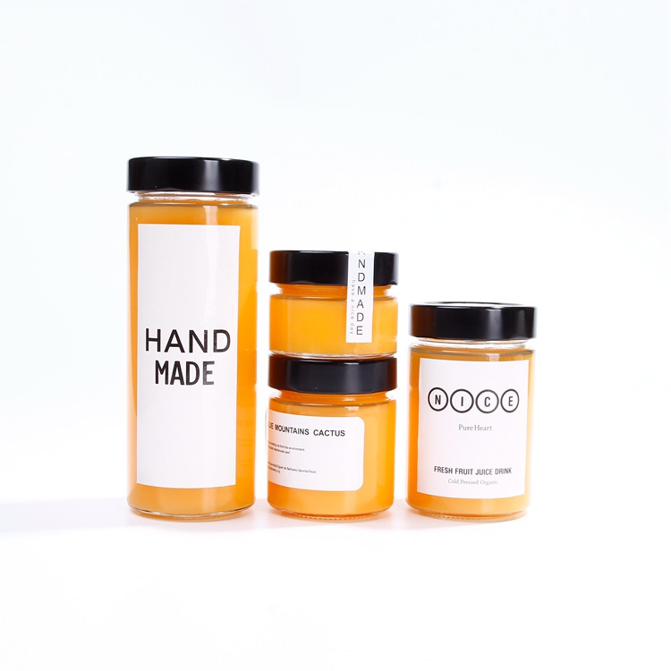 Honey Packaging Jar 314ml Wide Mouth Glass Jar with 70mm sliver /Golden/Black /White Lids