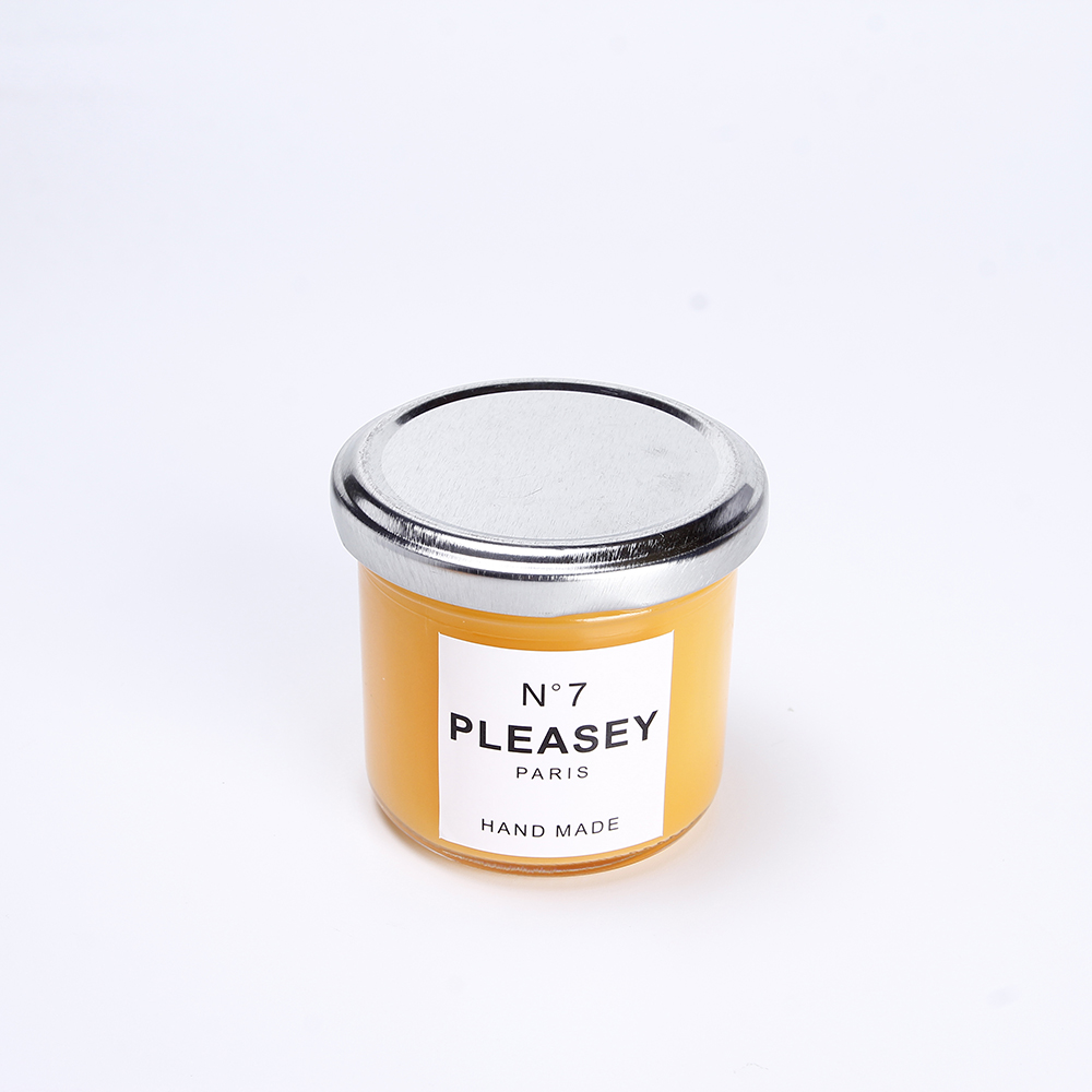 Honey canning jar 4oz custom design glass jar cheap jam jars with metal lids