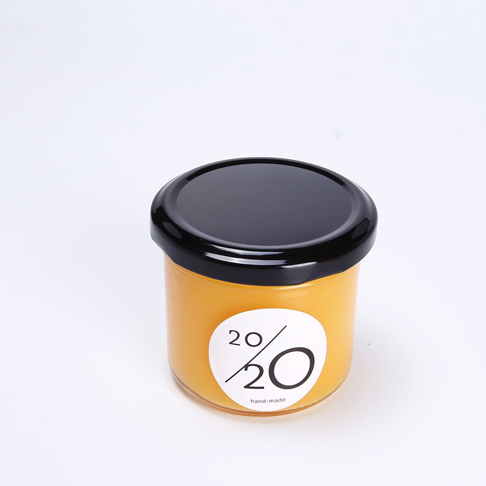 Honey canning jar 4oz custom design glass jar cheap jam jars with metal lids