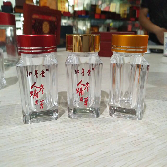 Honey packaging container 1kg square food honey glass jar packaging with plastic lid