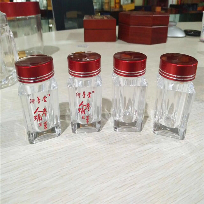 Honey packaging container 1kg square food honey glass jar packaging with plastic lid