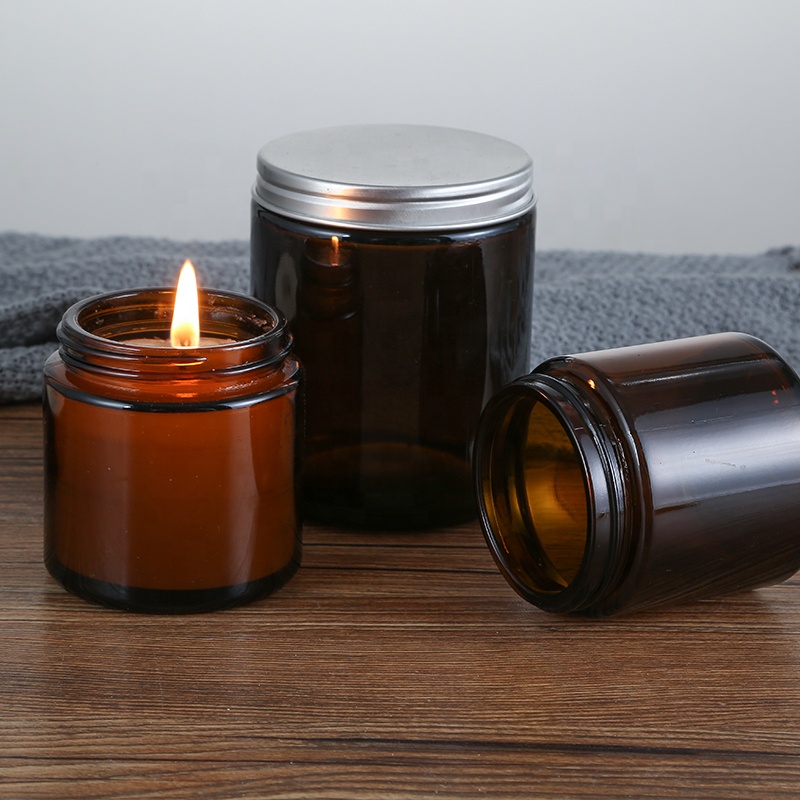 Honghua Factory Manufactured Wholesale Amber Cream Jar