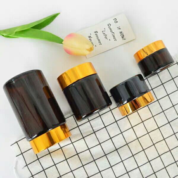 Honghua Factory Price Smooth Cream Glass Jar