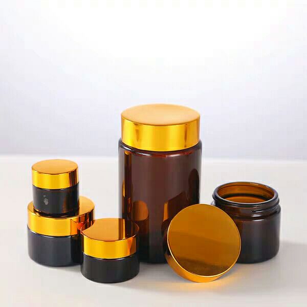 Honghua Factory Price Smooth Cream Glass Jar