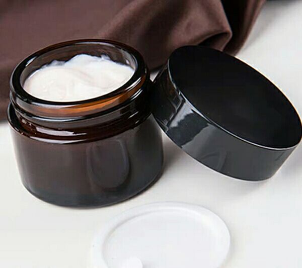 Honghua Factory Price Smooth Cream Glass Jar