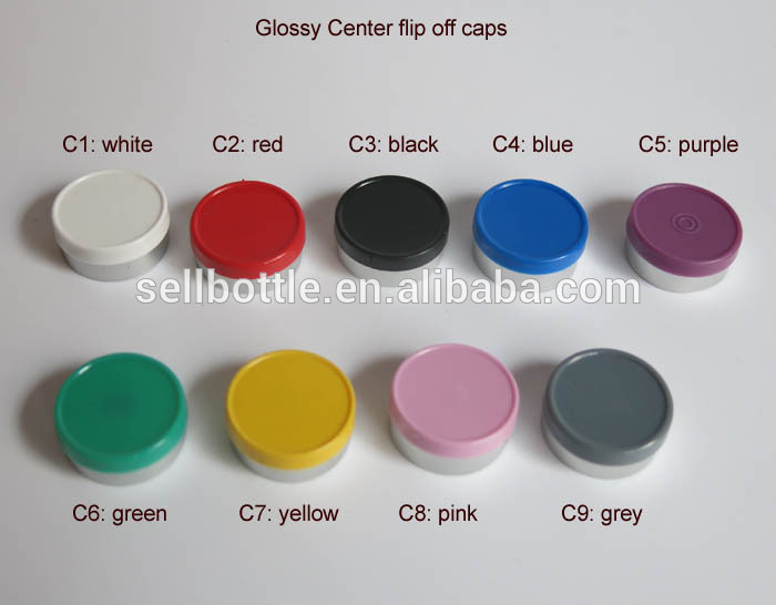 Hot 10ML Clear Injection Vial 10CC Medicine Glass Bottle With Different Color Flip Off Cap For Steroid 2250