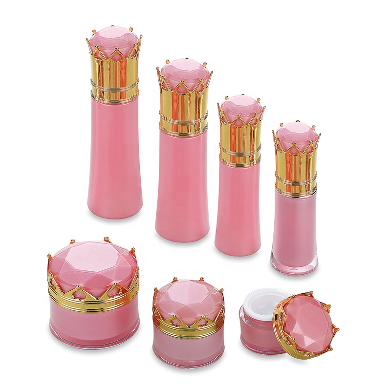 Hot 5g 10g 15g 20g 30g 50g 15ml 60ml 100ml 120ml Pink cosmetic container plastic PET bottles and jars for beauty products powder