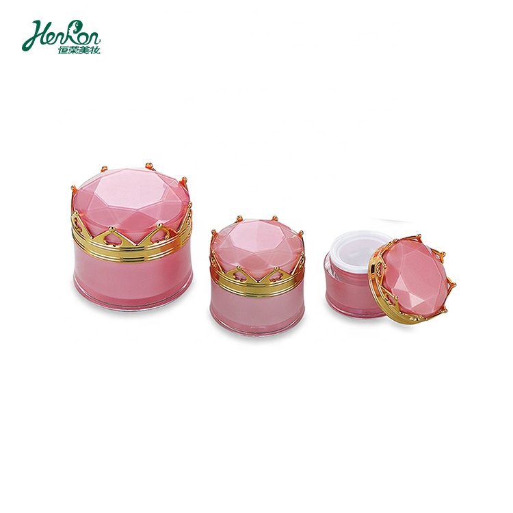 Hot 5g 10g 15g 20g 30g 50g 15ml 60ml 100ml 120ml Pink cosmetic container plastic PET bottles and jars for beauty products powder