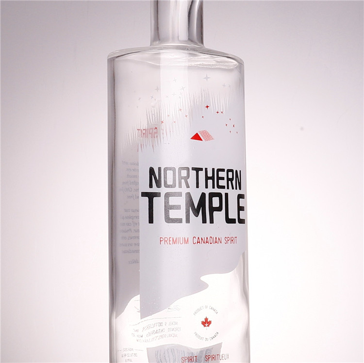 Hot 750ml vodka whisky glass liquor bottle