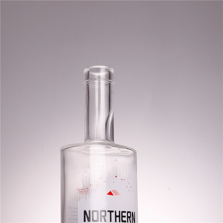 Hot 750ml vodka whisky glass liquor bottle