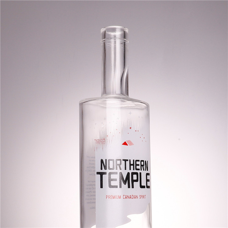 Hot 750ml vodka whisky glass liquor bottle