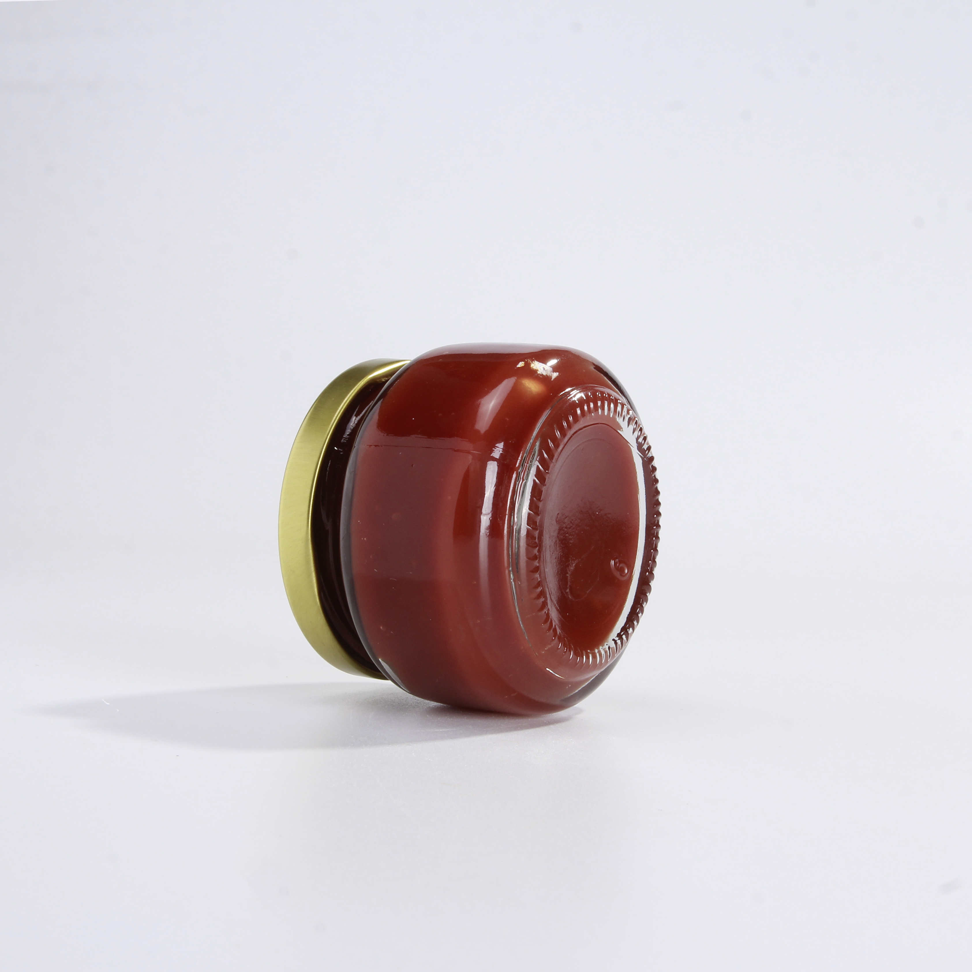 Hot Chili Sauce Jam Honey Bottles Glass Jars Hot Sale Small Square 50ml 100ml Storage Bottles & Jars Screw Metal Lid Cover
