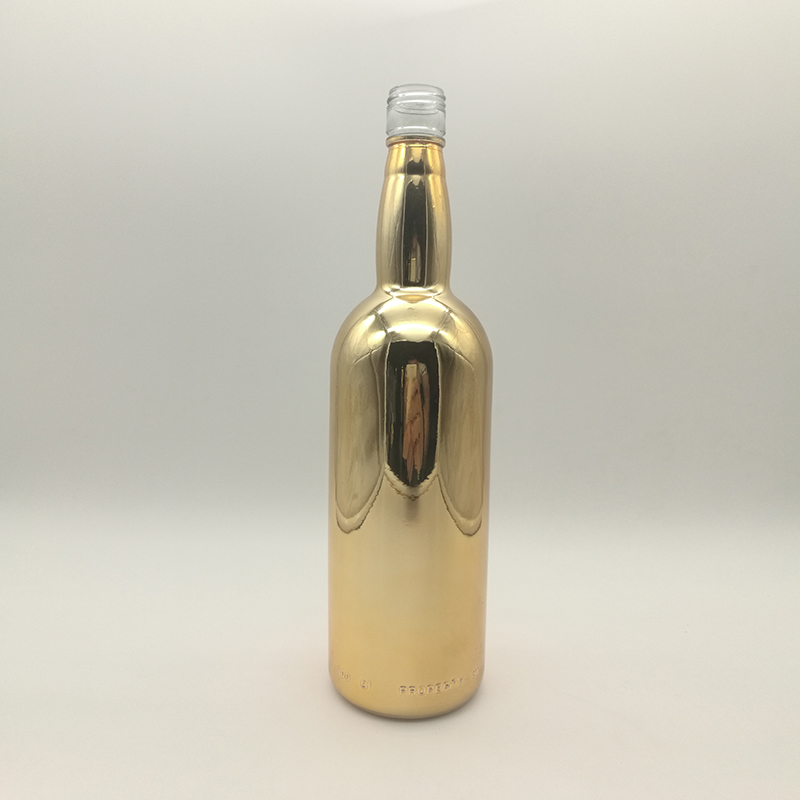 Hot Customized design brandy liquor bottles 500ml 700ml 750ml screw cap glass water bottles empty vodka whisky glass bottles