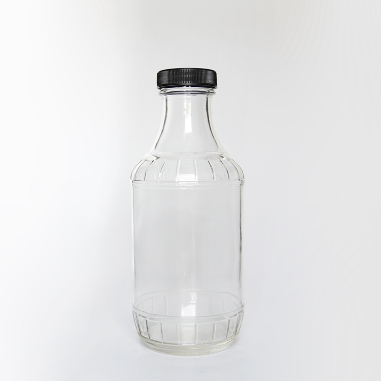 Hot Filling 16oz 480ml Ketchup Glass Bottle 5oz Woozy Sauce Bottle Salad Dressing Bottle