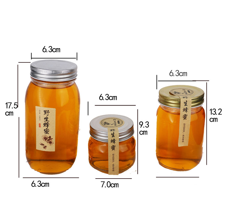 Hot Products Empty Chili Sauce Honey Glass Bottle Food Container