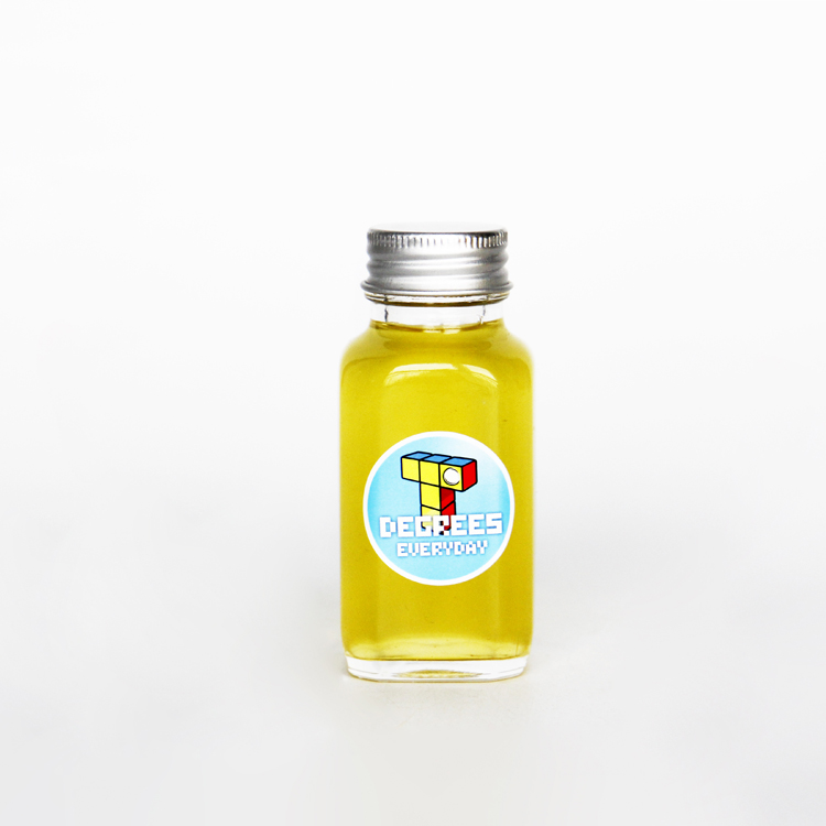 Hot Sale 1 oz 2 oz French Square Shot Juice Beverage Glass Bottle With Plastic Cap for Cold Press Juice