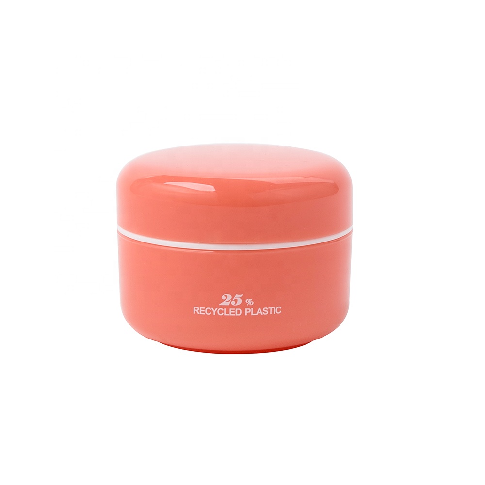 Hot Sale 100% PCR Recycling Plastic Cosmetic Jar Eco-friendly Cosmetic Containers High Quality 10g PCR Cosmetic Jar