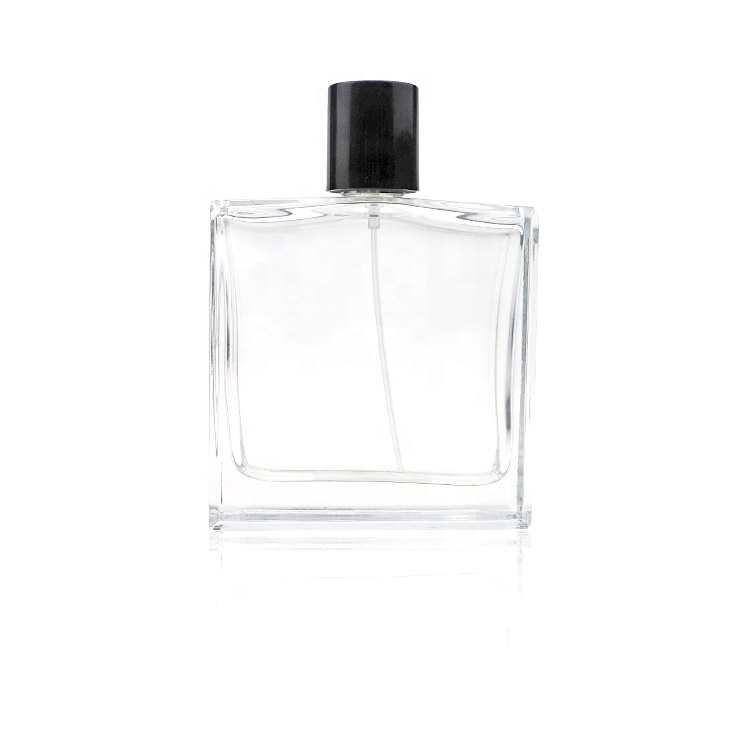 Hot Sale 100 ml Square Shape Perfume Bottle Manufacturers Personalized Perfume Bottle For Men