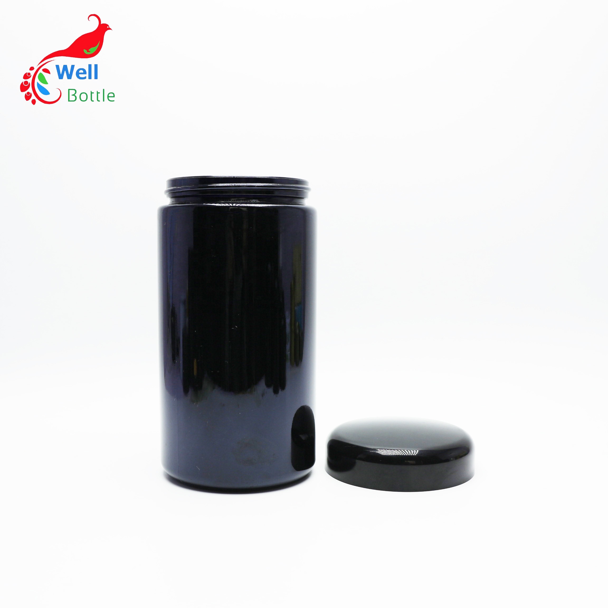 Hot Sale 1000ml UV Glass Jar/Smell-Proof Ultraviolet Storage UV Stash Jar Container VJ-11S