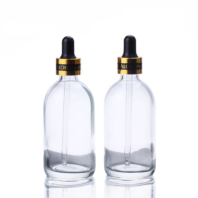 Hot Sale 100ml 24K Goldzan Ampoule Empty Glass Bottle with Dropper