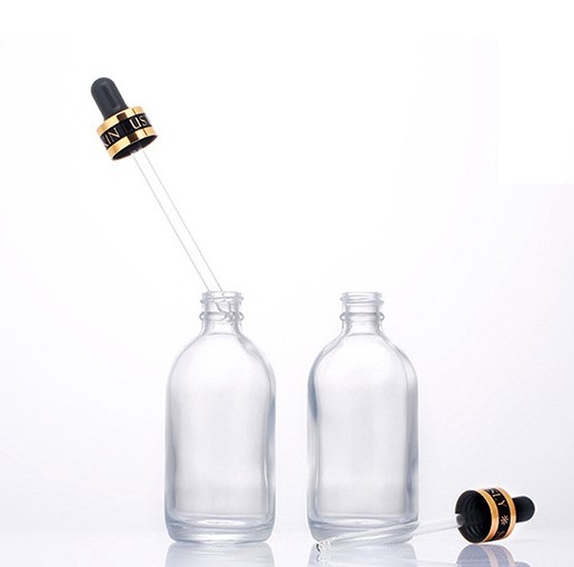 Hot Sale 100ml 24K Goldzan Ampoule Empty Glass Bottle with Dropper