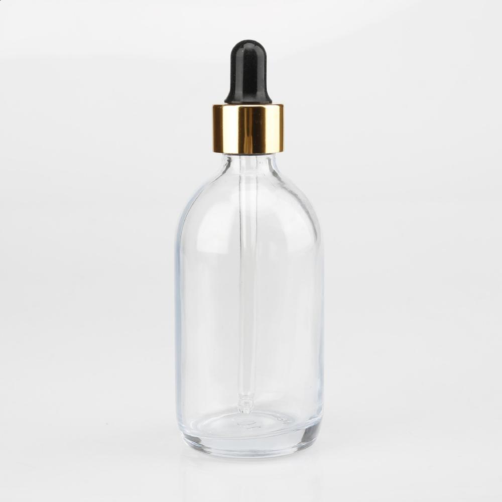 Hot Sale 100ml 24K Goldzan Ampoule Empty Glass Bottle with Dropper