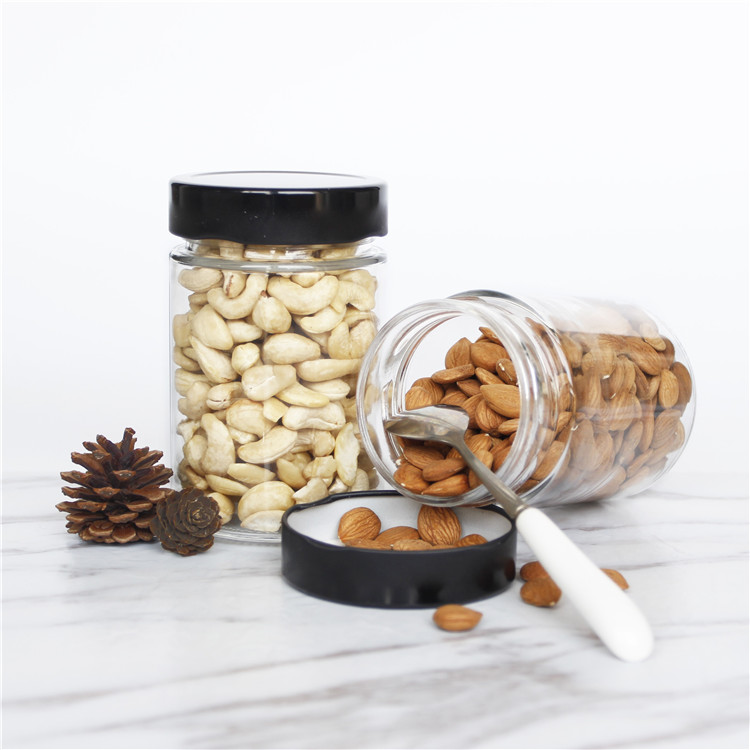 Hot Sale 106ml 212ml 314ml 580ml Clear Food Glass Jars In Bulk