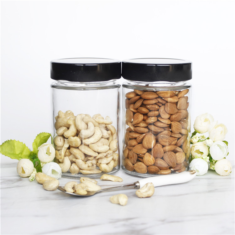 Hot Sale 106ml 212ml 314ml 580ml Clear Food Glass Jars In Bulk