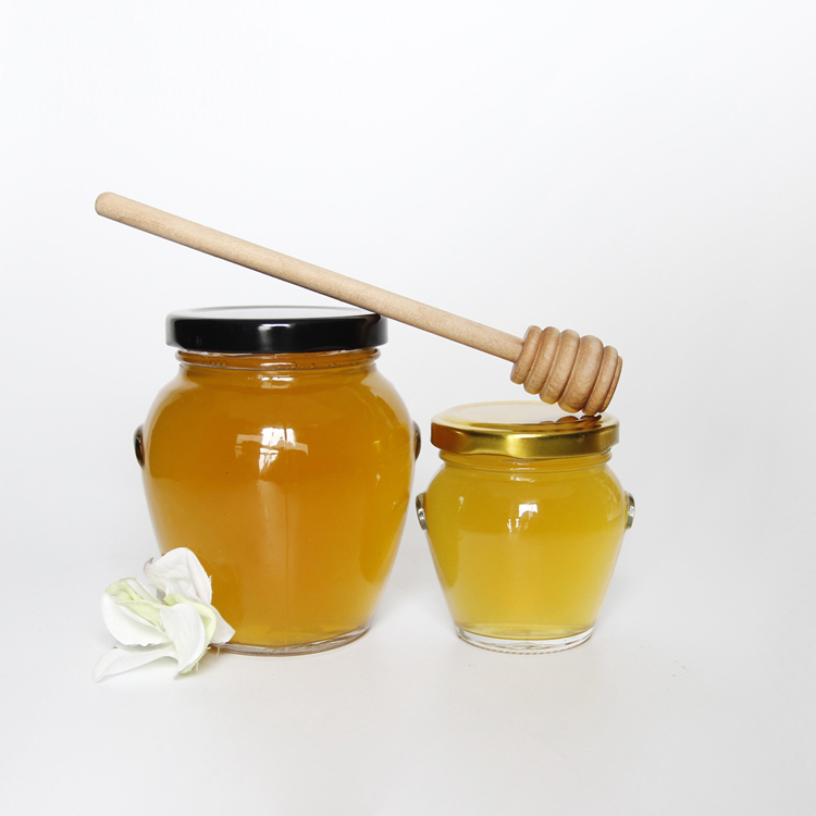 Hot Sale 106ml 212ml 314ml 580ml Orcio Glass Honey Jam Jars For Chutney Pickles Storage
