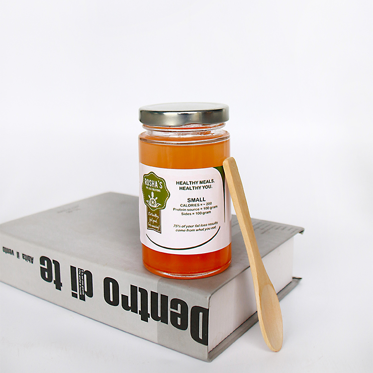 Hot Sale 106ml 212ml 314ml Straight Side Empty Glass Honey Jam Pickles Jar For Food Storage
