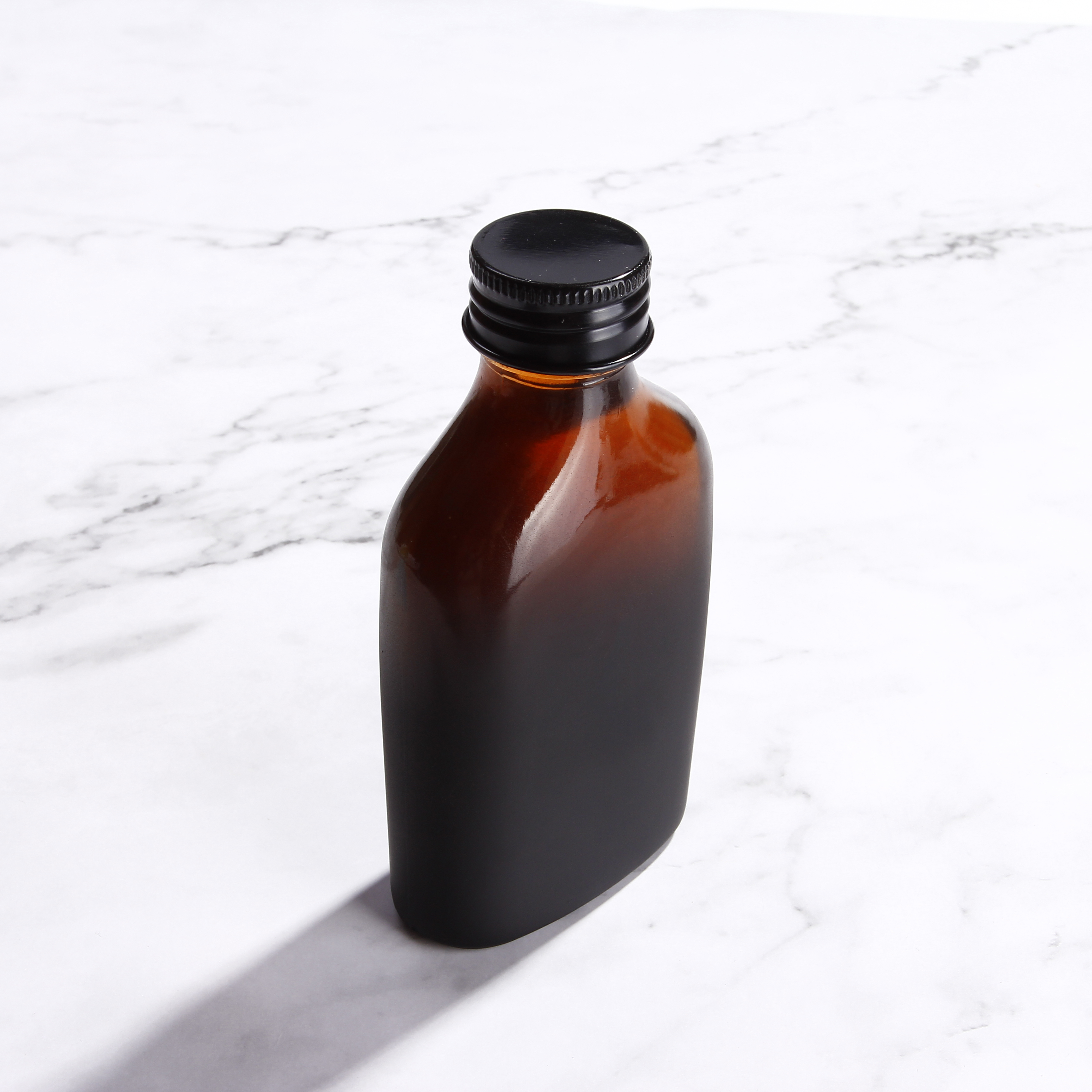 Hot Sale 200ml Glass Bottle For Cold Brew Coffee 100ml Flat Flask Liquor Bottle 250ml 350ml 500ml For Whisky Vodka Custom Logo