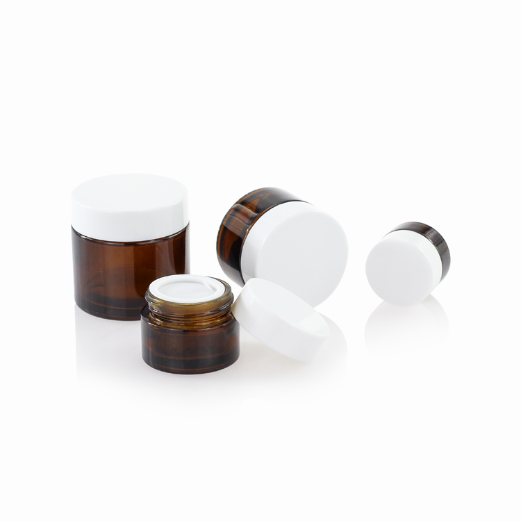 Hot Sale 20ml 30ml 50ml 80ml 100ml Cosmetics Glass Bottle Set Amber Bottles And Jars Set Blue Lotion Bottle Cosmetic Packaging