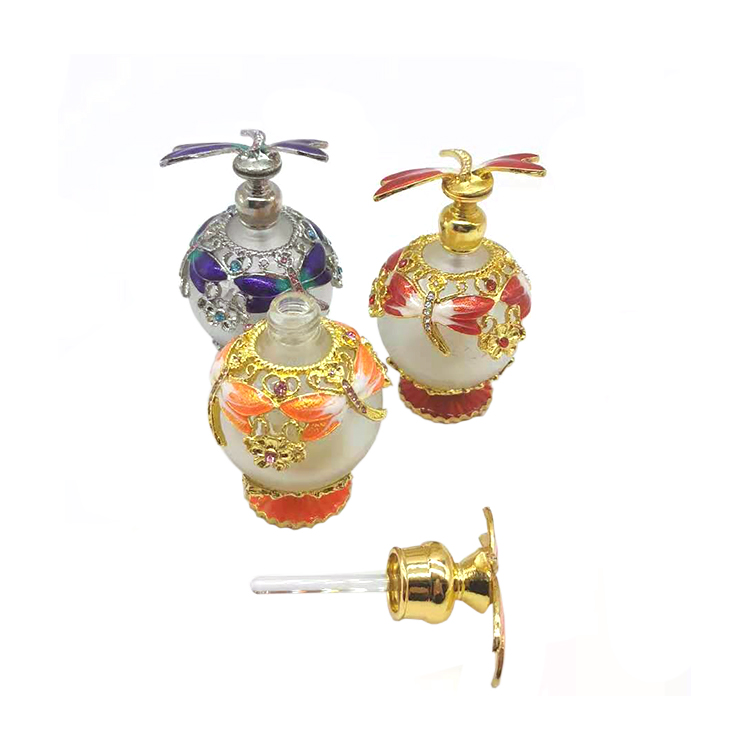Hot Sale 25ml Dubai Arabic Style Metal Perfume Bottle