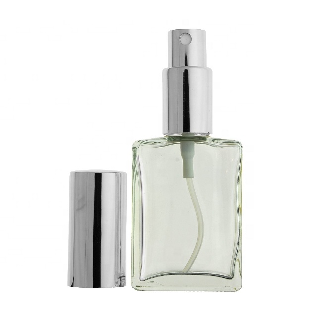 Hot Sale 30 ml 50 ml rectangular empty cosmetic glass bottle luxury perfume bottle