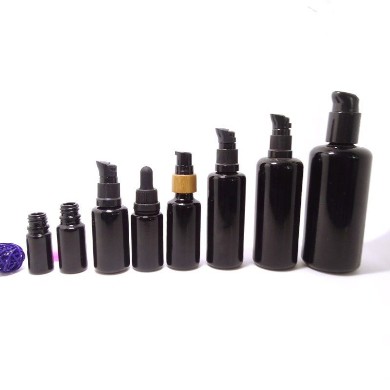 Hot Sale 30ml 1oz Empty ultraviolet glass dark violet spray bottle